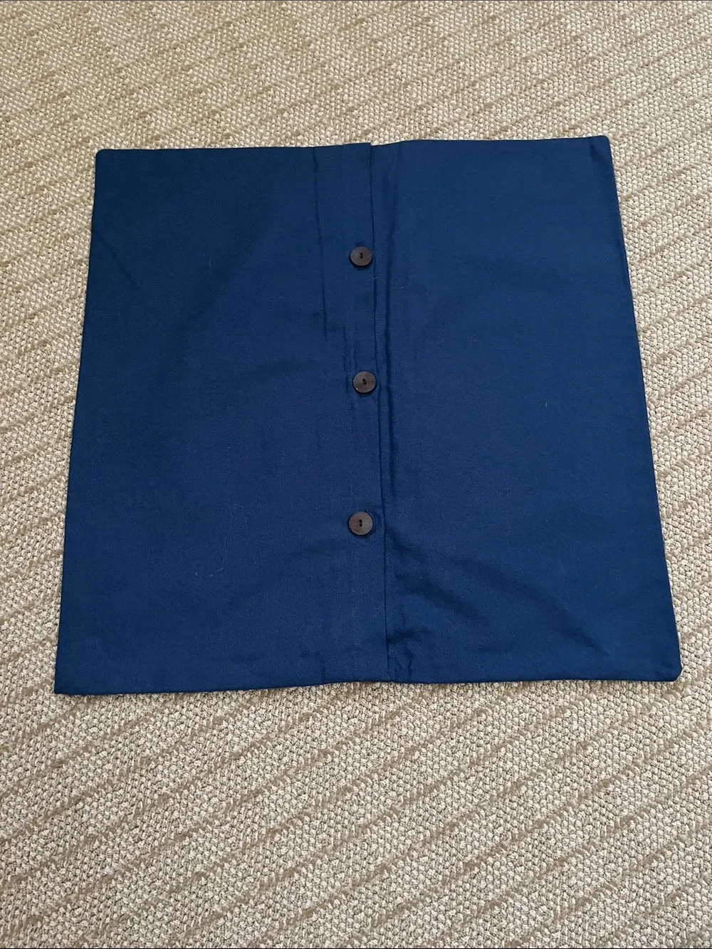 West Elm Navy and White Geometric Pillow Cover 20 x20 inch
